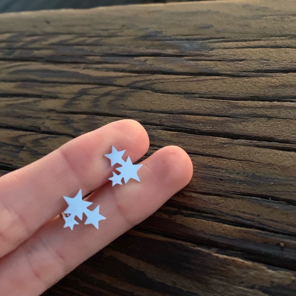 STAINLESS STEEL ☆ LYNX Stud Earrings - Picture 3 of 8
